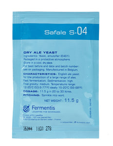 SAFALE S-04 DRY ALE YEAST 11.5