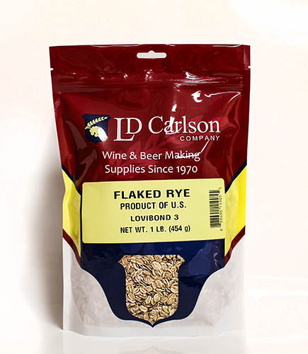 FLAKED RYE 1 LB BAG OF GRAIN