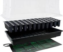 Load image into Gallery viewer, Jump Start Hot House w/Heat Mat, Tray, 72-Cell Insert, 7.5&quot; dome
