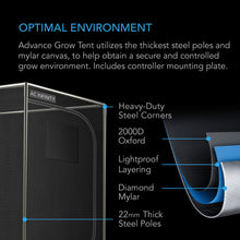 Load image into Gallery viewer, ADVANCE GROW TENT SYSTEM 2X4, 2-PLANT KIT, INTEGRATED SMART CONTROLS TO AUTOMATE VENTILATION, CIRCULATION, FULL SPECTRUM LED GROW LIGHT