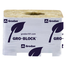 Load image into Gallery viewer, Grodan Improved 6.5 Block, 4Inches x 4Inches x 2.5Inches, on strip, case of 216
