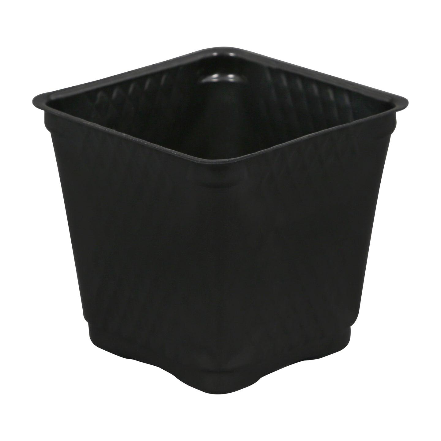 Traditional Blow Molded Square Pot 3.5in