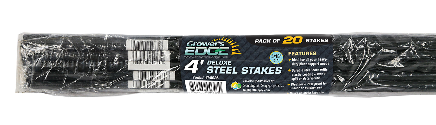 Grower's Edge Deluxe Steel Stake 7/16 in Diameter 4 ft (20/Bag)
