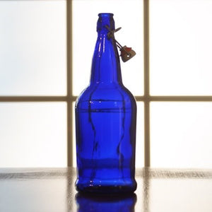 EZ Cap 1 liter Blue Flipper, Case of 12