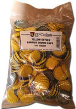 Load image into Gallery viewer, YELLOW CROWN CAPS WITH OXY- LINER 144/BAG
