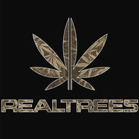 Real Trees Black Seven Leaf T-Shirt MED