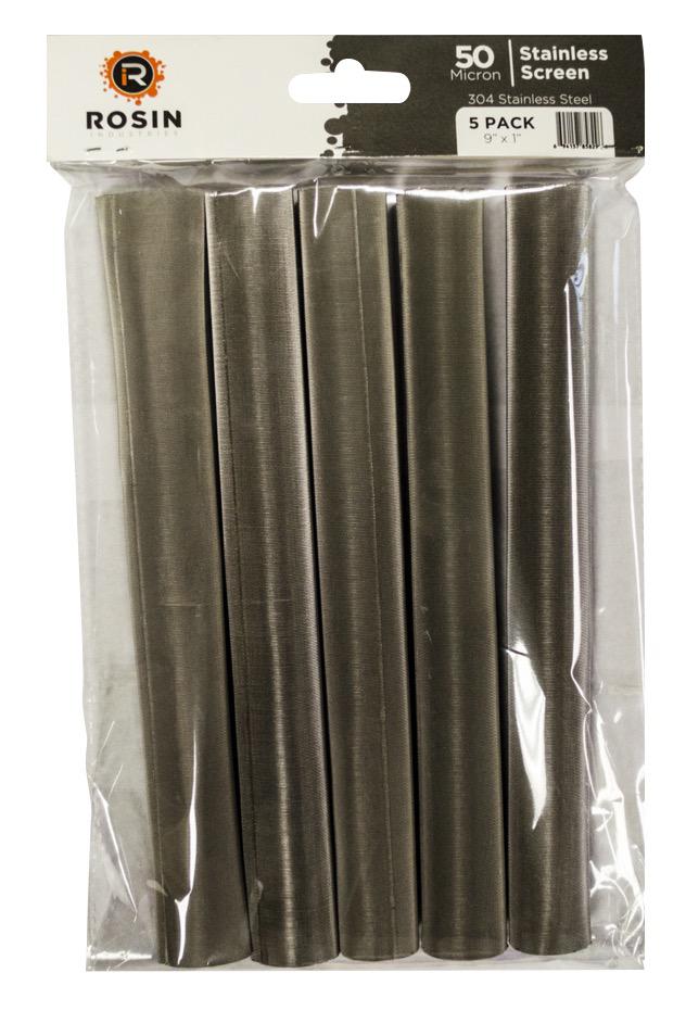 Rosin Industries 50 Micron Stainless Steel Tubes (1=5/Pack)