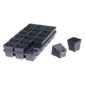 Carry Tray - 18-Pocket Tray for 4" Square Pot (Press Fit) Pack Size Pk/50