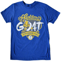 Golden Goat Strain Royal Blue Heathered Seven Leaf T-Shirt LG