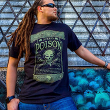Load image into Gallery viewer, Durban Poison Strain Seven Leaf T-Shirt MED