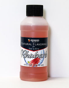 NATURAL RHUBARB FLAVORING EXTRACT 4 OZ