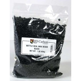 BOTTLE SEAL BLACK WAX BEEDS 1LB