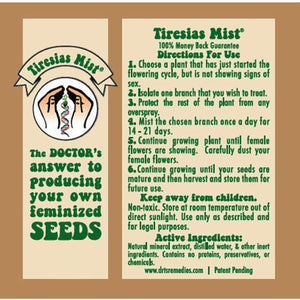 Tiresias Mist - Seed Feminizer - 1 oz. bottle