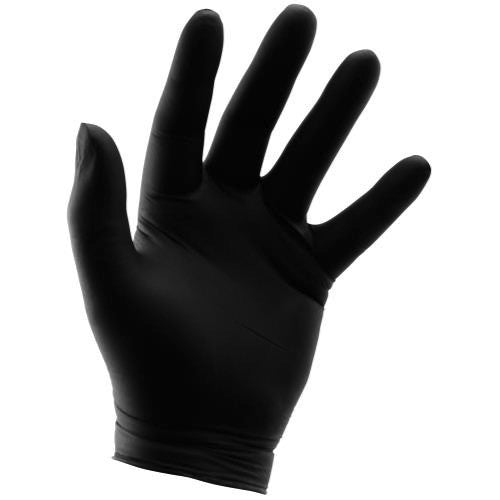 Grower's Edge Black Nitrile Gloves 6 mil - Large (100/Box)