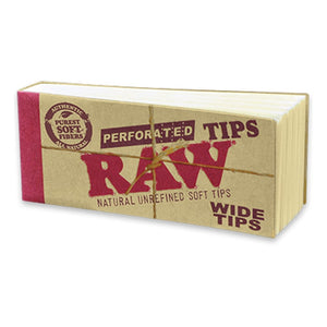 RAW Perforated Wide Tips 50 Tips/Pack