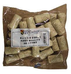 9x1 3/4 FIRST QUALITY CORKS BAG 30 CT