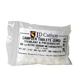 SODIUM CAMPDEN TABLETS 100 (ONE HUNDRED) EACH