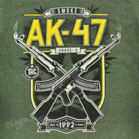 AK-47 Green Heathered Strain SevenLeaf T-Shirt XL