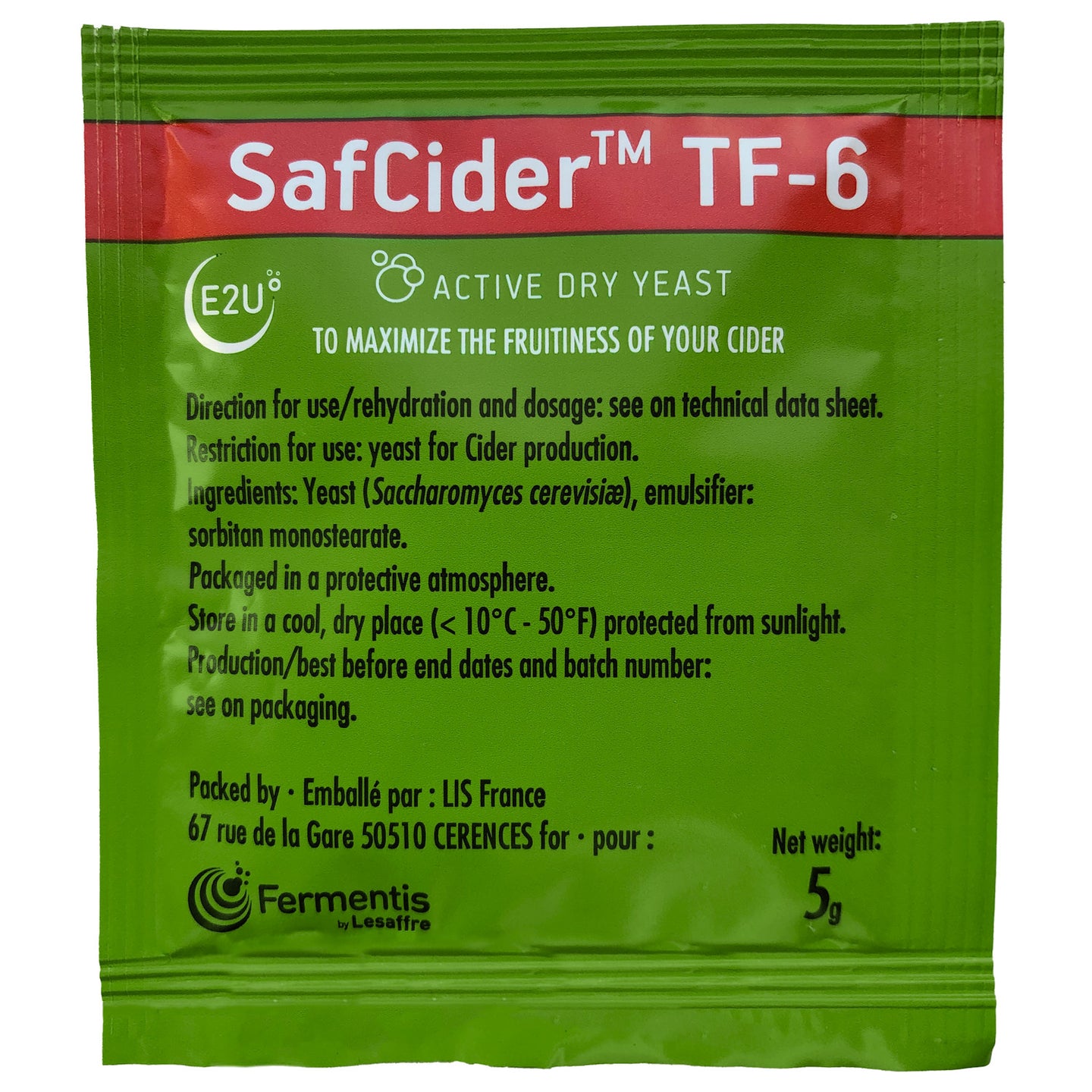 Fermentis SafCider™ TF-6 5g